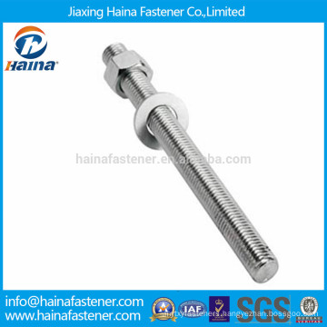 China supplier ASTM A193 stainless steel SS316 B8 B8m stud bolt